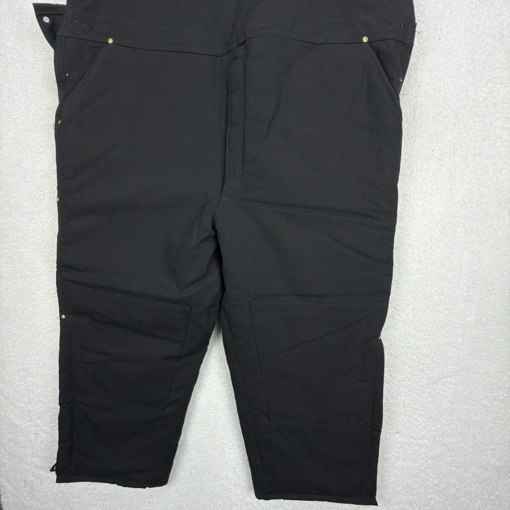 Carhartt Arctic Quilt Lined Bibs Overalls Mens 50x28 R03 BLK Black NWT NOS - Picture 4 of 10